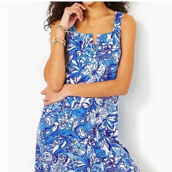 Lilly Pulitzer Dresses & Skirts - Lilly Pulitzer Lela Henley Tank Dress